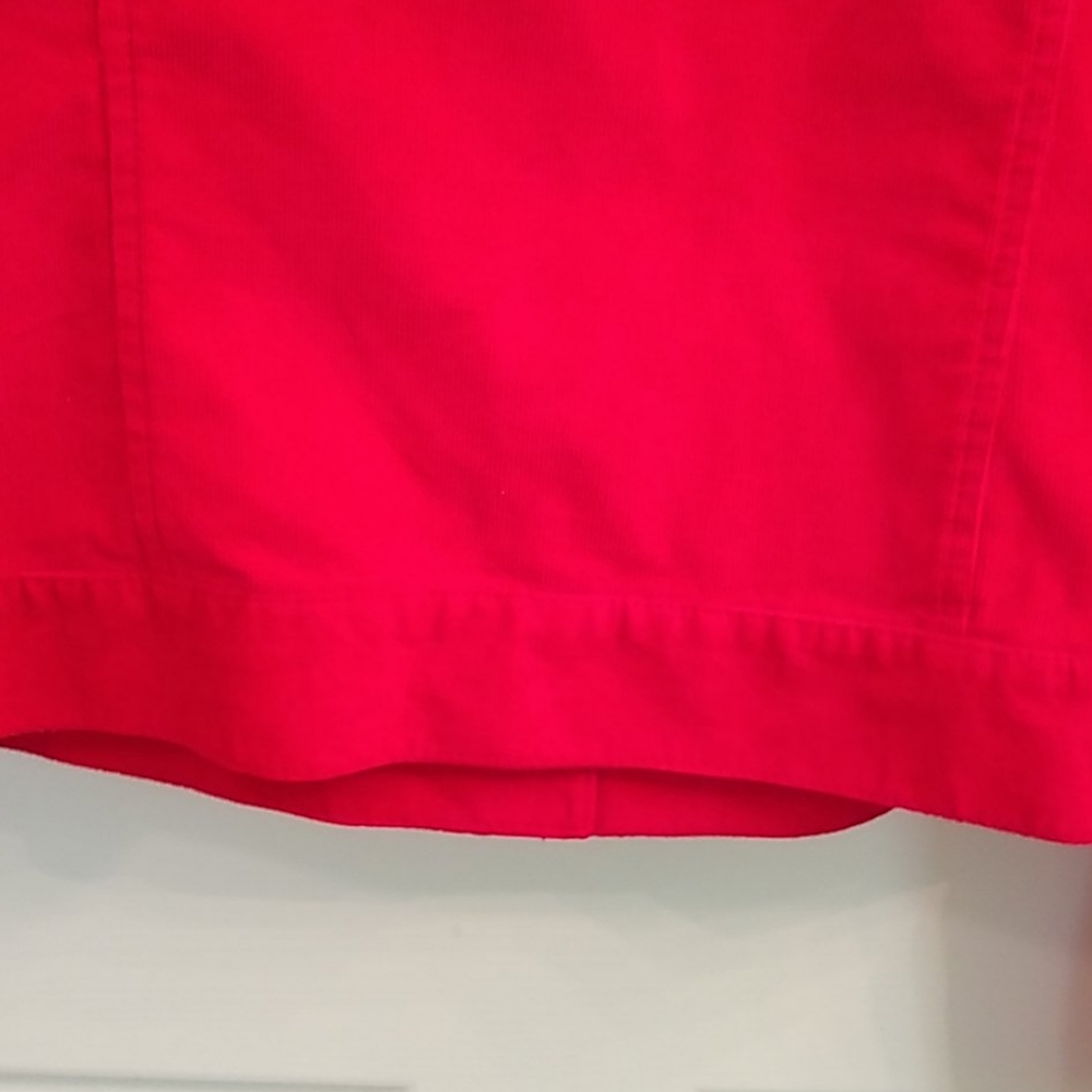 Red Corduroy Button Down Jacket - image 6